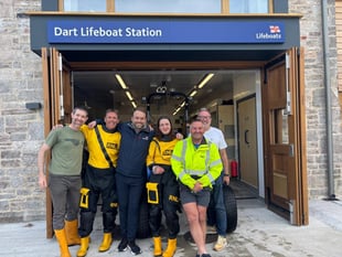 Dart RNLI rescues elderly man who fell in water
