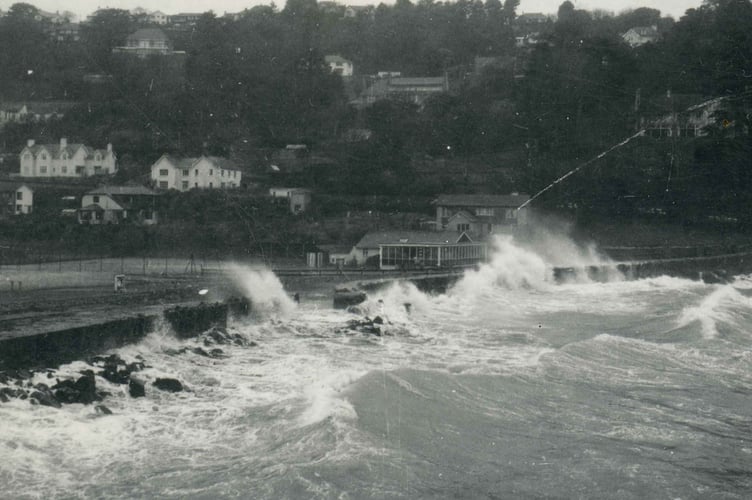 Heavy storm at North Sands, Salcombe