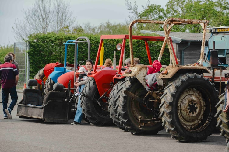 Tractors gathering ahead of the event (Picture: Natalie Bailey Photography)