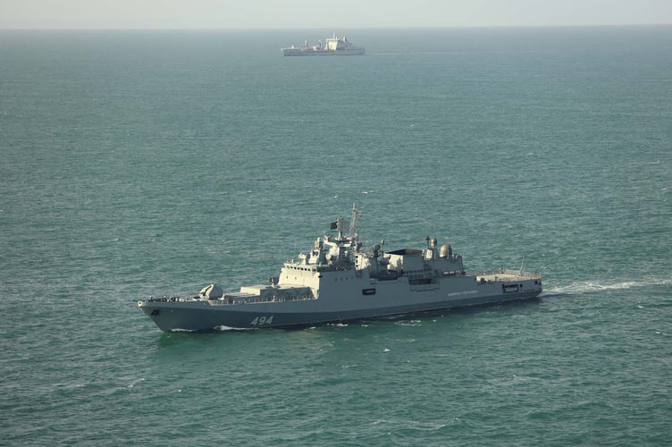 RFN Admiral Grigorovich in the foreground