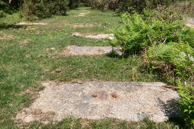 Stone sleepers from the Plymouth and Dartmoor Railway (P&DR)
