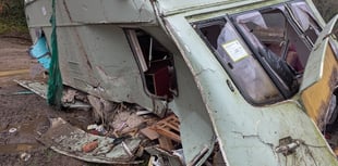 Abandoned Devon caravan to be removed