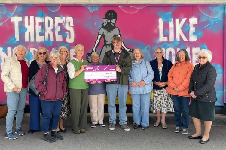 Edward Chapman, Path’s Fundraising and Engagement Officer with ladies from Women’s Institute groups.