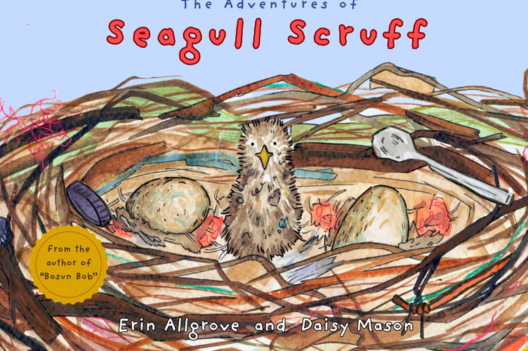 Front cover of The Adventures of Seagull Scruff by Erin Allgrove.