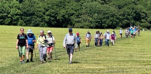 Two Moors Way walk extended to mark 50th anniversary
