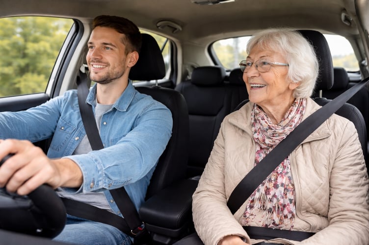 Devon Community Drivers - Young driver and older passenger