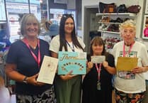 Kingsbridge Cancer Research UK shop supports Bowelbabe Fund