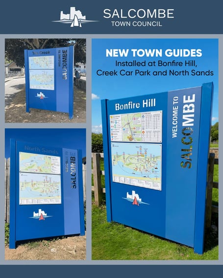 The new visitor information signs