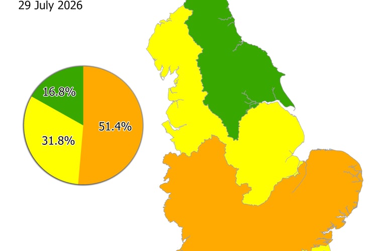 July 2026 drought status map.