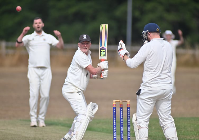 Devon Cricket League C Division West. Chudleigh versus Kingsbridge. Kingsbridge batsman Neal Peach
