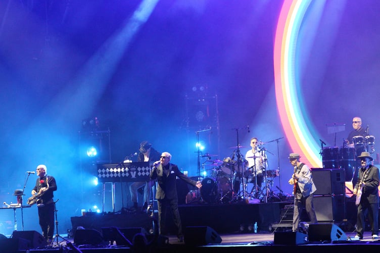 Madness on the main stage of the Beautiful Days festival at Escot Park. Photo: Emma Knight