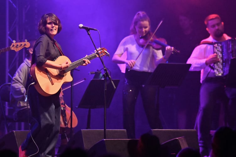 Tanita Tikaram playing the Big Top Stage at Beautiful Days music festival in East Devon