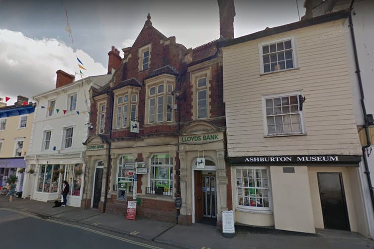 Lloyds Bank in East Street, Ashburton, which has closed