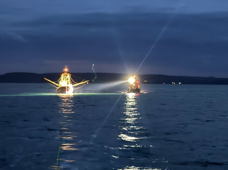 Helping the fishing boat