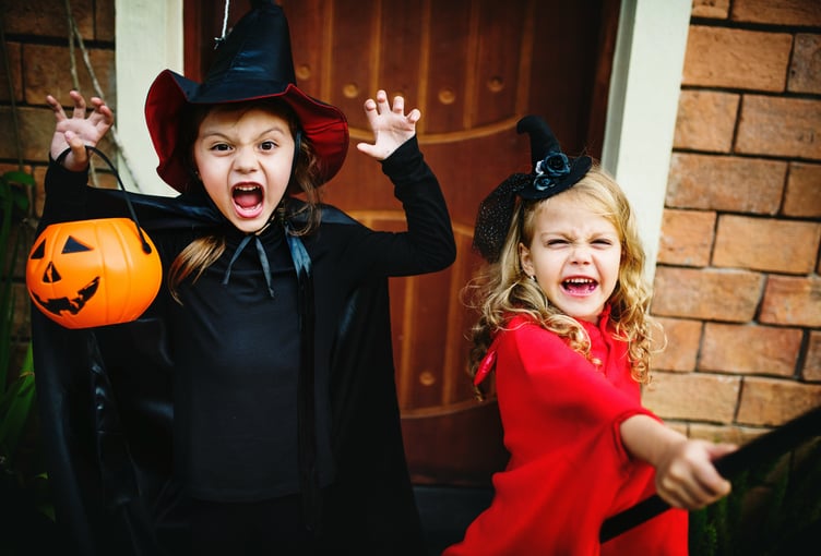 Children take part in Halloween costume swap