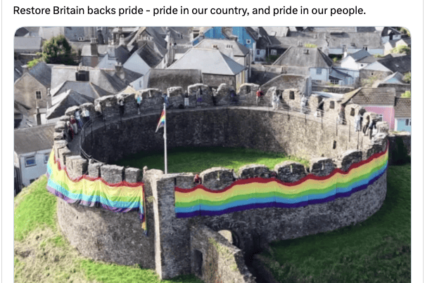 Rupert Lowe MP calls Pride event "wildly naff" and "vomit-inducing".