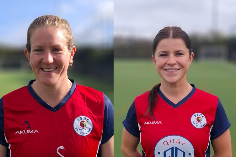 Players of the match Fi Douglas and Poppy Booth