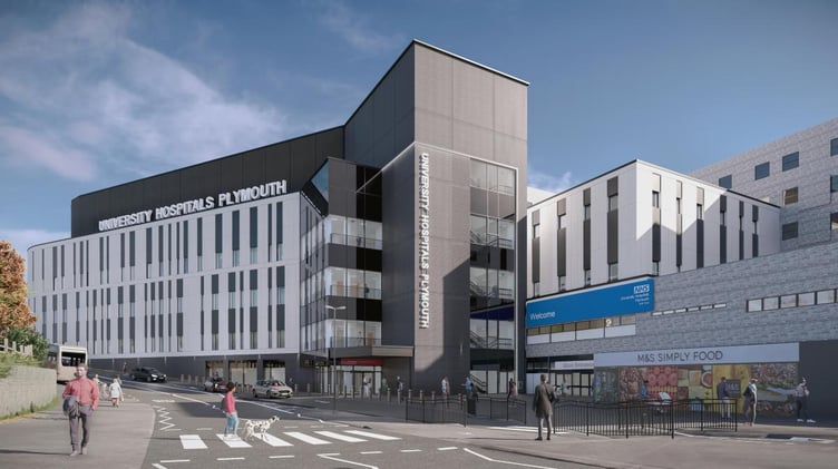 Artists impression of the new Emergency Care Building at Derriford