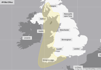 New yellow warning over strong winds and rough seas