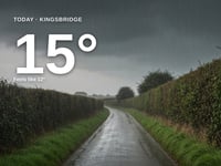 Kingsbridge: heavy rain, high of 15°C on Thursday