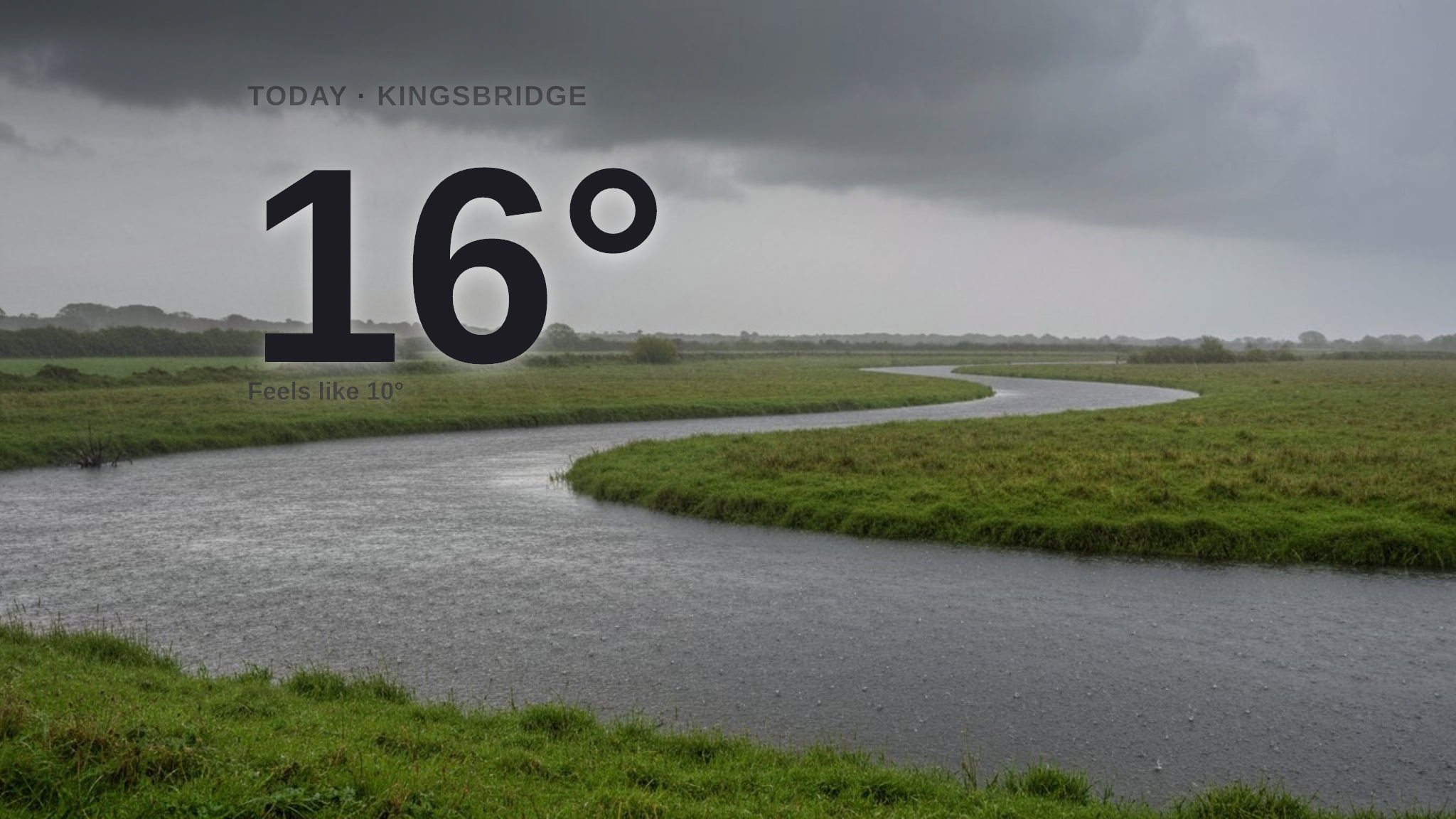 Heavy rain on the way for Kingsbridge - here's your Saturday forecast