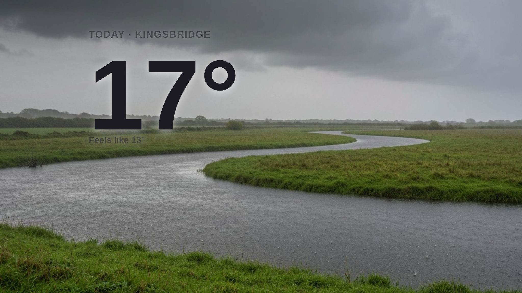Heavy rain on the way for Kingsbridge - here's your Monday forecast