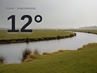 Kingsbridge: cloudy day, high of 12°C