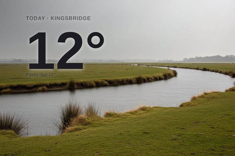 Kingsbridge weather: cloudy Friday with rain expected and a high of 12°C