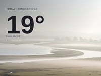Kingsbridge: misty day, high of 18°C
