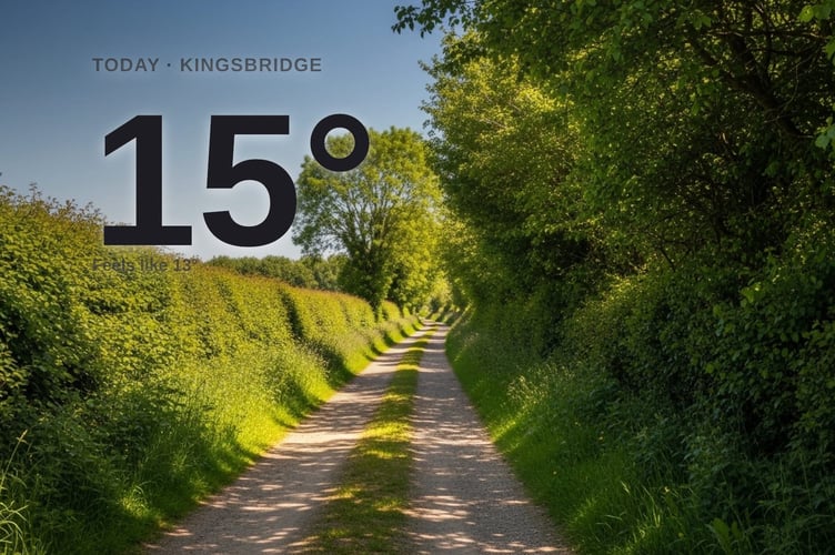 Kingsbridge weather: sunny Friday with little chance of rain and a high of 15°C