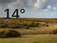 Kingsbridge: partly cloudy, high of 14°C