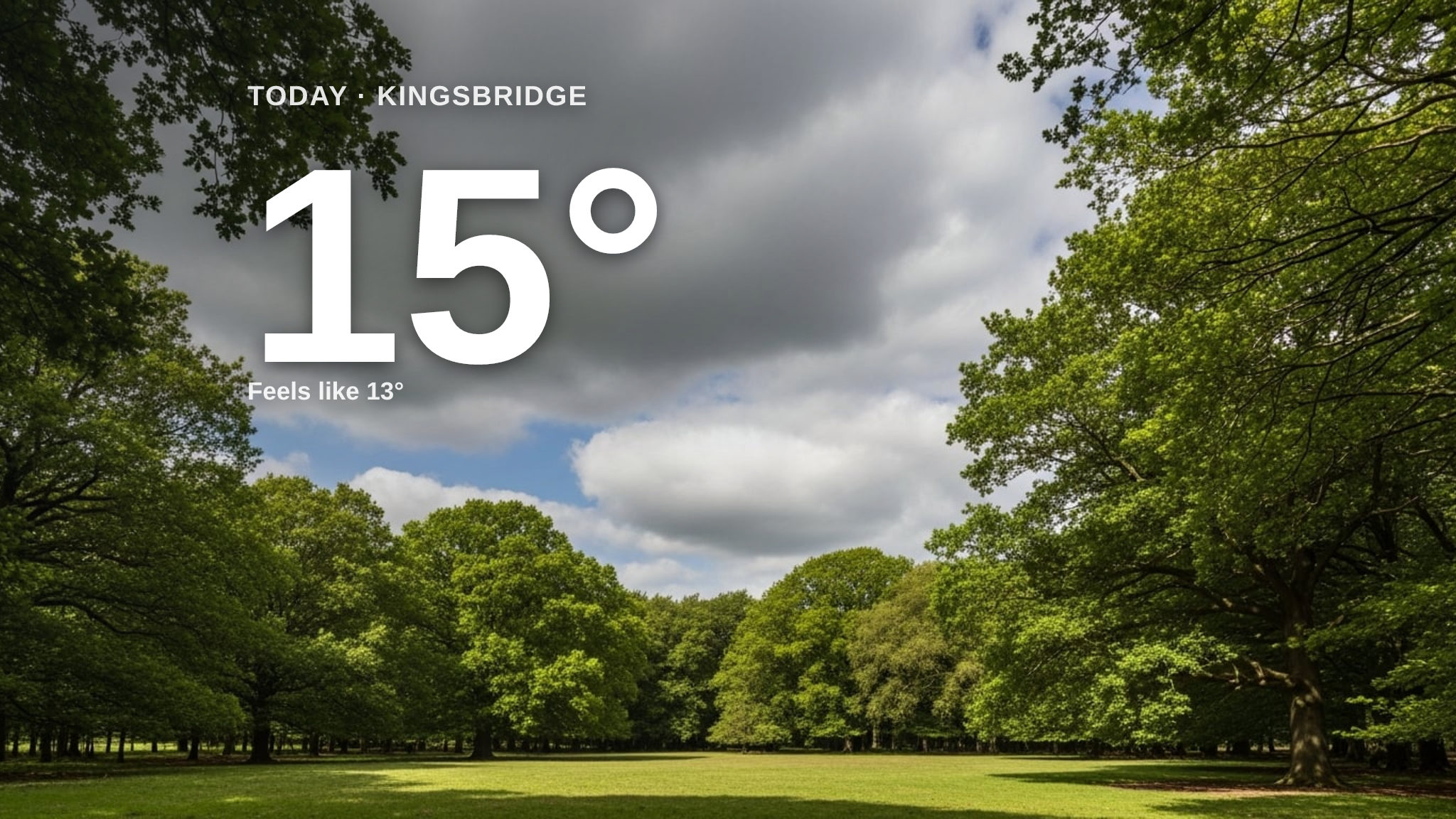 Partly cloudy skies for Kingsbridge today - here's your Wednesday forecast